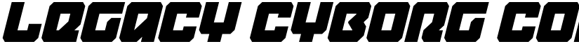 Legacy Cyborg Condensed Italic Regular font