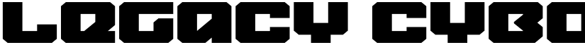Legacy Cyborg Expanded Regular font
