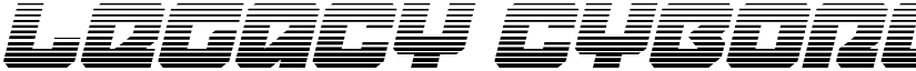 Legacy Cyborg Gradient Italic Regular font