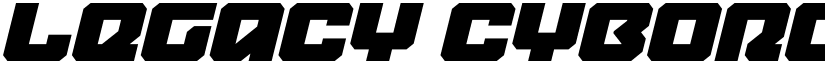 Legacy Cyborg Italic Regular font