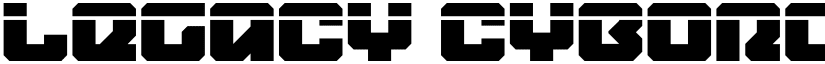 Legacy Cyborg Laser Regular font