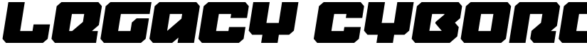 Legacy Cyborg Semi-Italic Regular font