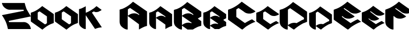 Zook font