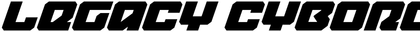 Legacy Cyborg Super-Italic Regular font