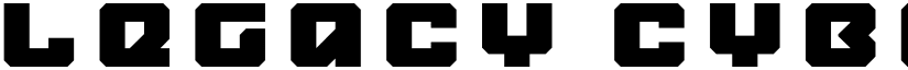Legacy Cyborg Title Regular font