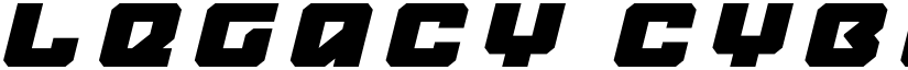 Legacy Cyborg Title Italic Regular font