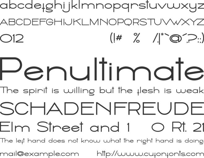 Ballado font preview