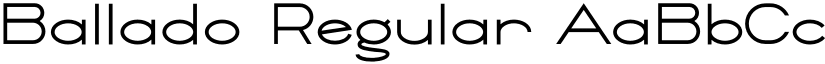 Ballado Regular font