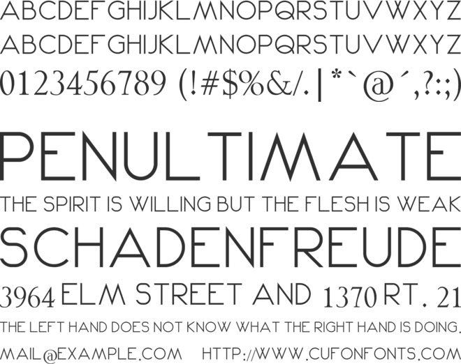Nu Kei font preview