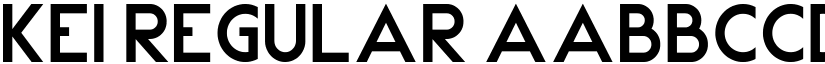 Kei Regular font