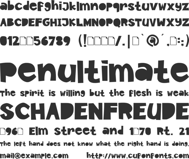 Paper Cutz font preview