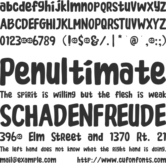 Coconut Cookies font preview