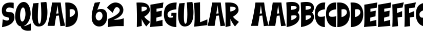 Squad 62 Regular font