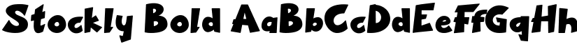 Stockly Bold font