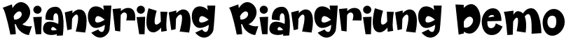 Riangriung Riangriung Demo font