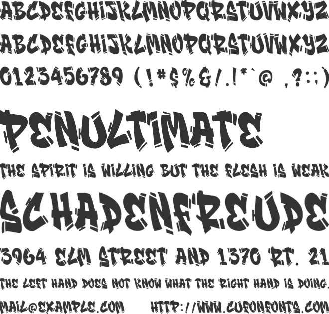 Streamzy font preview