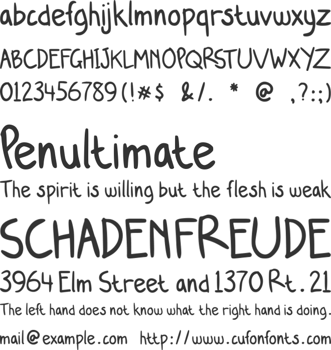 My Kids Handwritten-Basic font preview