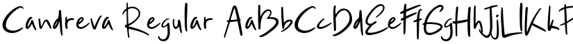 Candreva Regular font