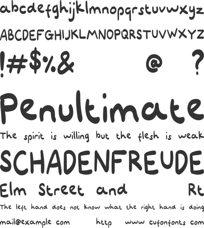 Deschamber font preview