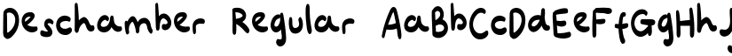 Deschamber Regular font