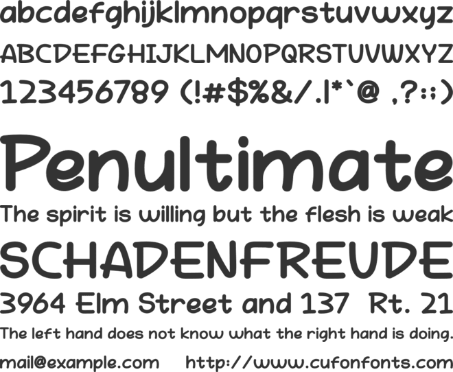 Hey Fun font preview