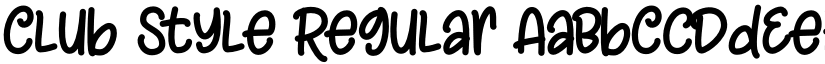 Club Style Regular font