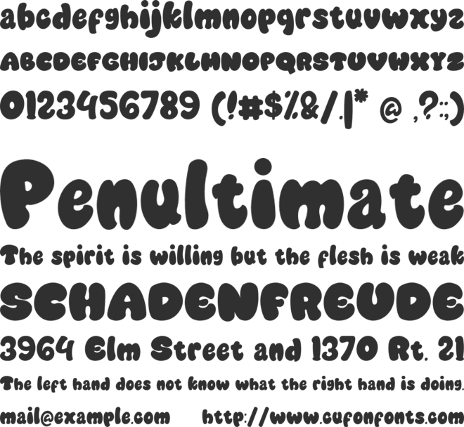 Cookies chip font preview