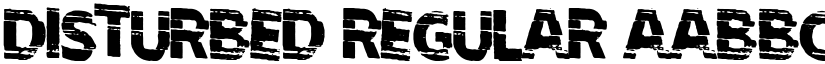 Disturbed Regular font