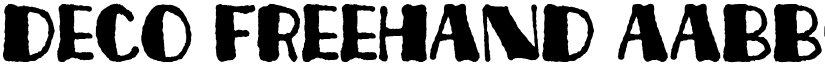 Deco Freehand font
