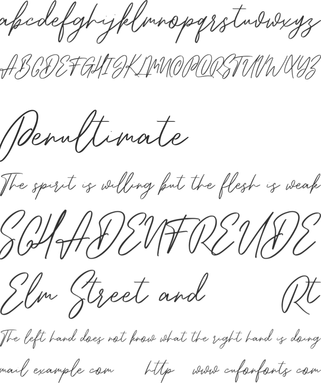 Snowhart Free font preview