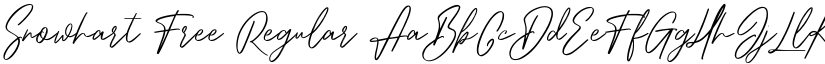 Snowhart Free Regular font