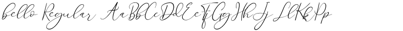 bello Regular font
