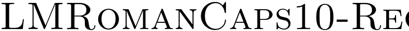 LMRomanCaps10-Regular font