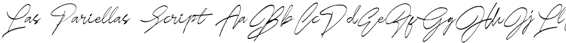 Las Pariellas Script font