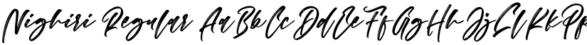 Nighiri Regular font