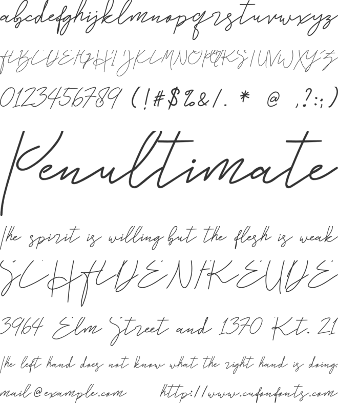 Stephani font preview