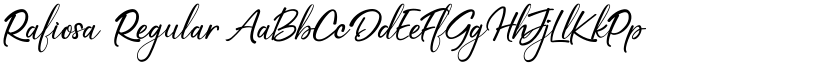 Rafiosa Regular font