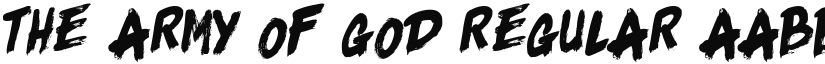 The Army Of God font download