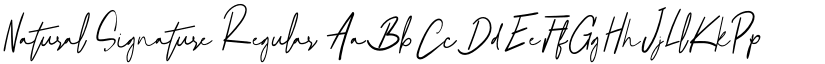 Natural Signature font download