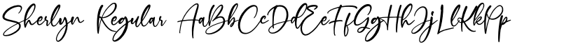 Sherlyn Regular font
