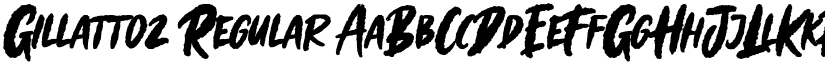 Gillattoz Regular font