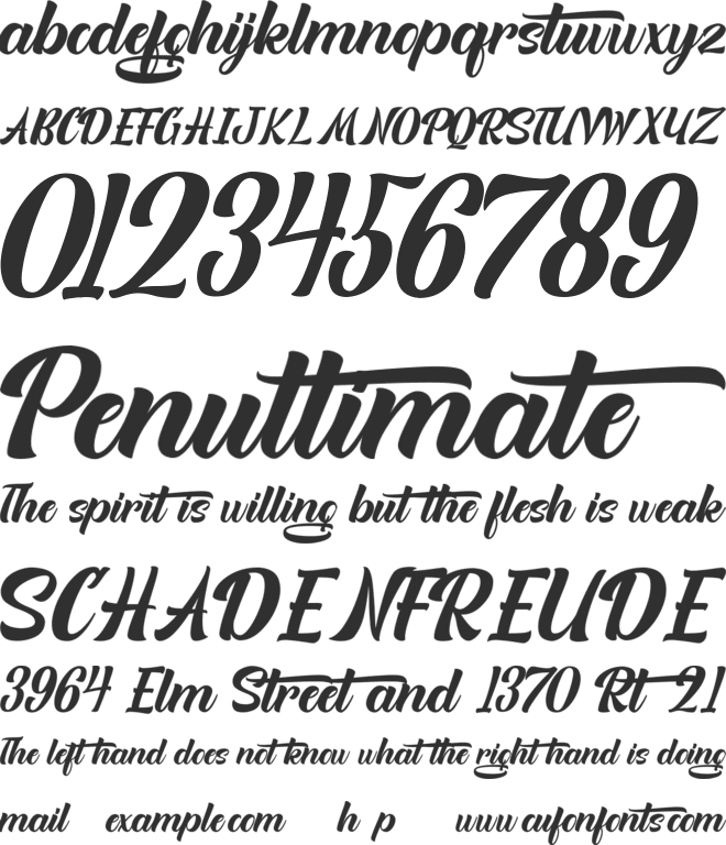 Quitgan Personal Use !!! font preview