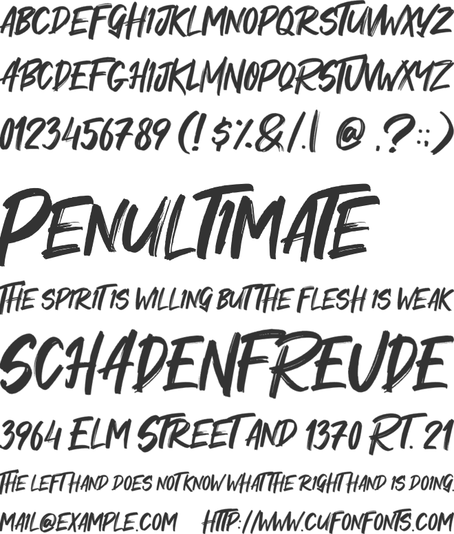 Maquire font preview