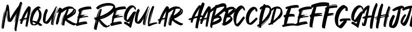 Maquire Regular font
