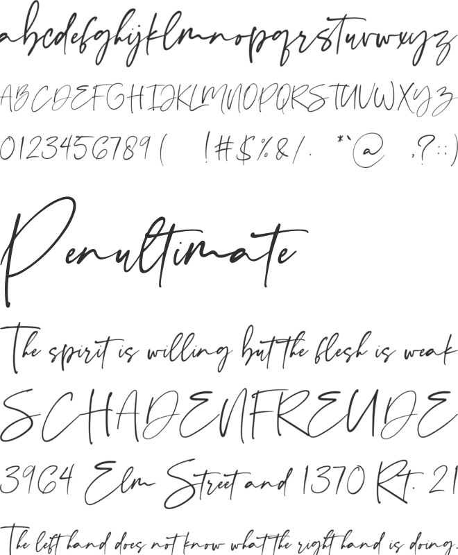romanthica font preview