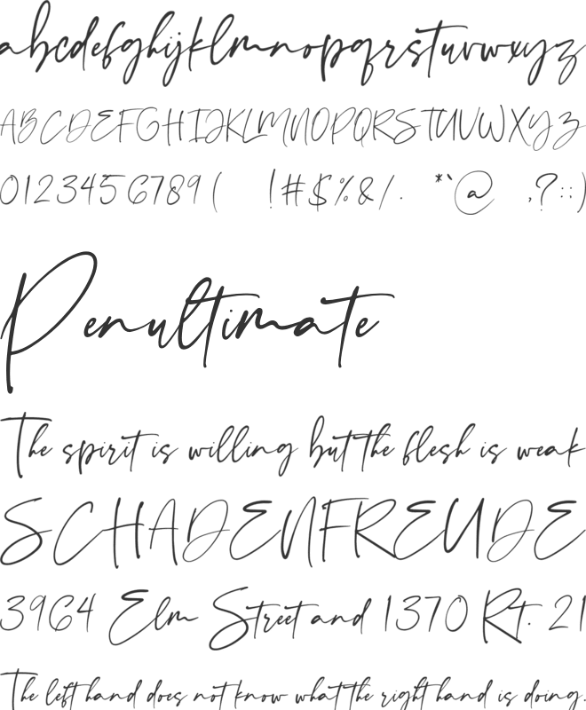 romanthica font preview