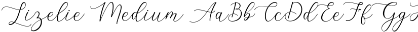 Lizelie Medium font