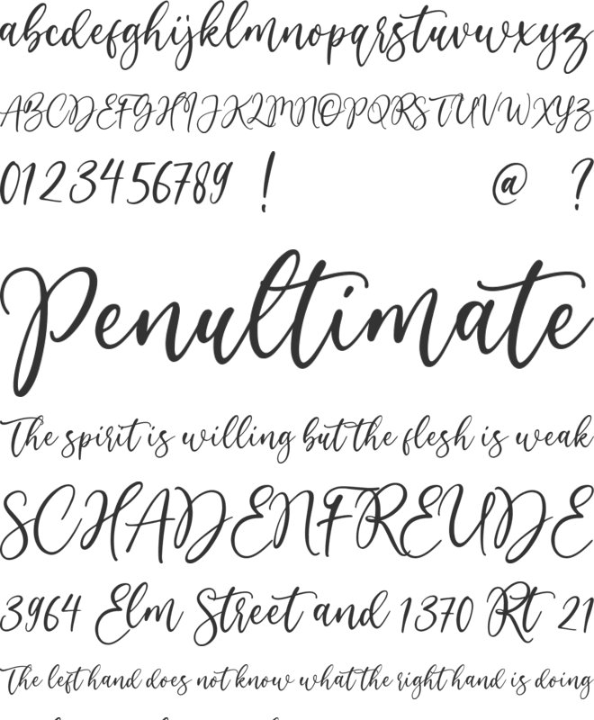 Winter Festival font preview