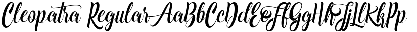 Cleopatra Regular font