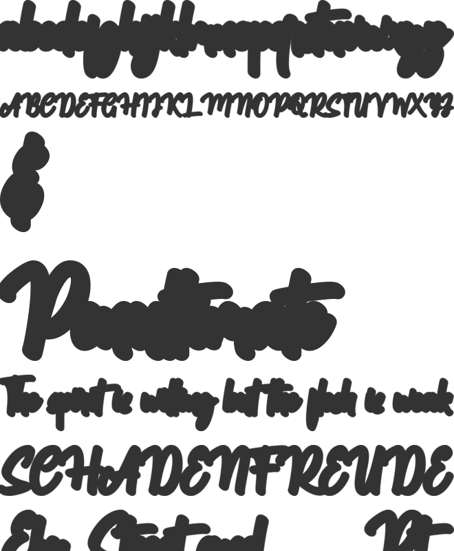 Bankitte Extrude Personal Use font preview